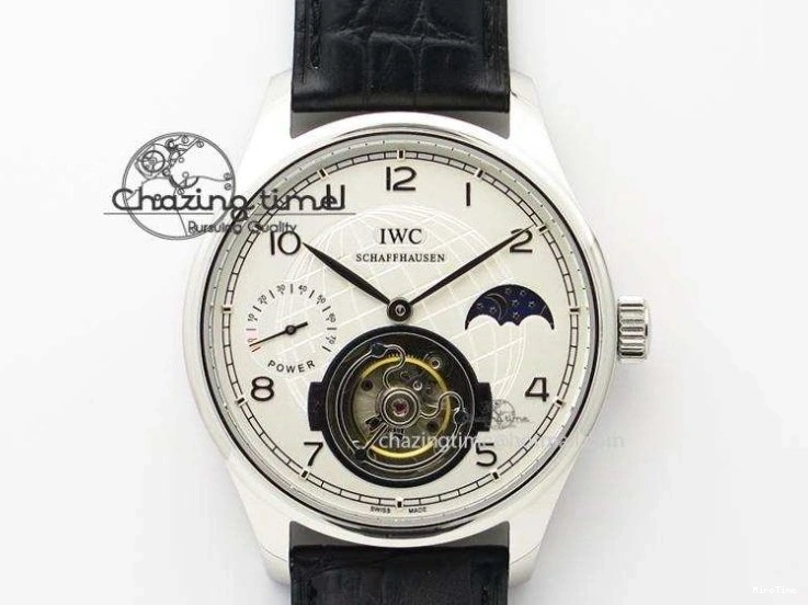 MIROTIME 0406 Portuguese Real PR IW500126 ZF 1:1 Best Edition Grey Red Dial On Black Leather Strap A52010 V Resilient 7333